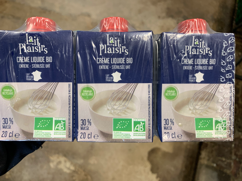 Crème liquide entière BIO