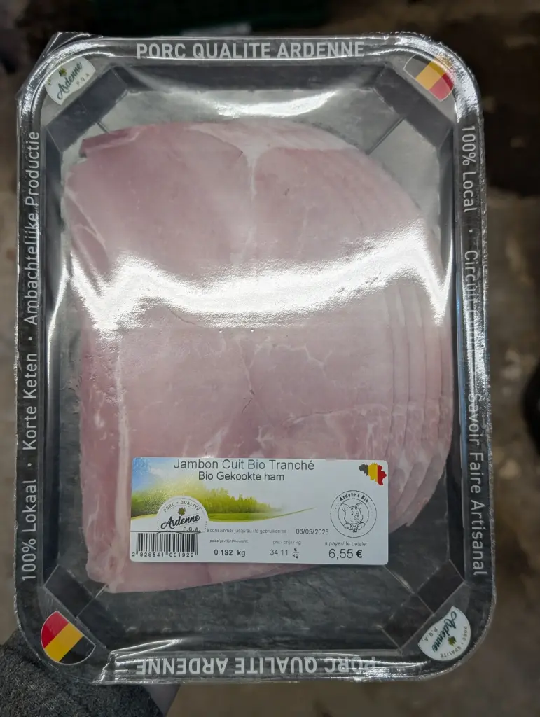 Jambon cuit Bio - 170gr (5 tranches)
