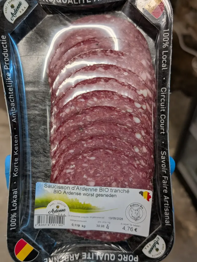 Saucisson d'Ardennes Bio - 120g
