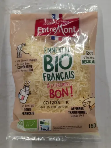 Fromage rapé - Emmental Bio