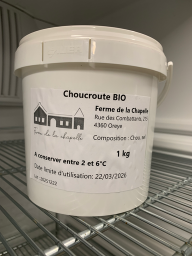 Choucroute Bio crue 